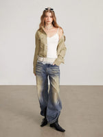 Vintage Utility Stand Collar Jacket