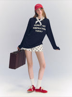 Letter Print Long Sleeve Top
