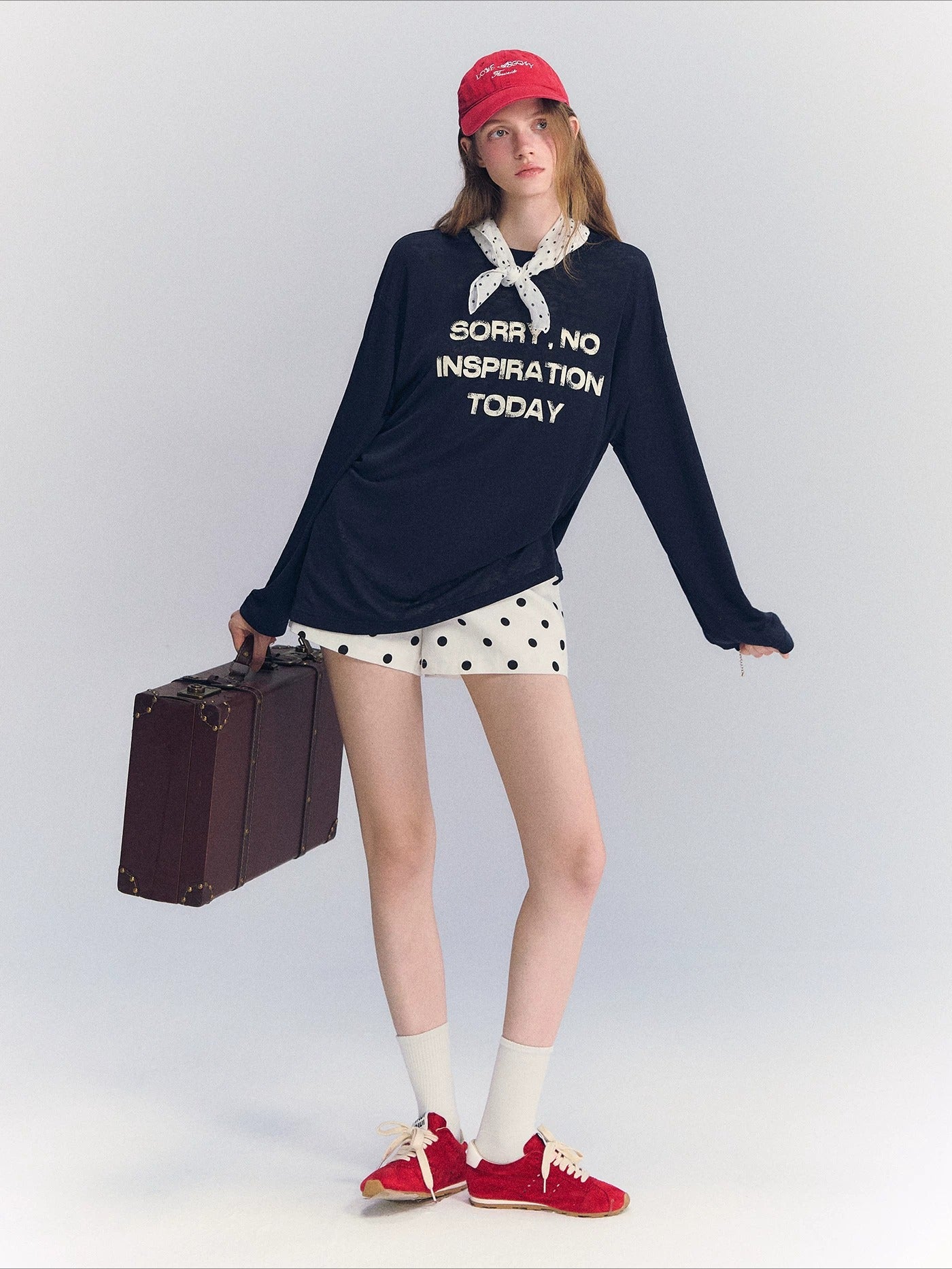 Letter Print Long Sleeve Top