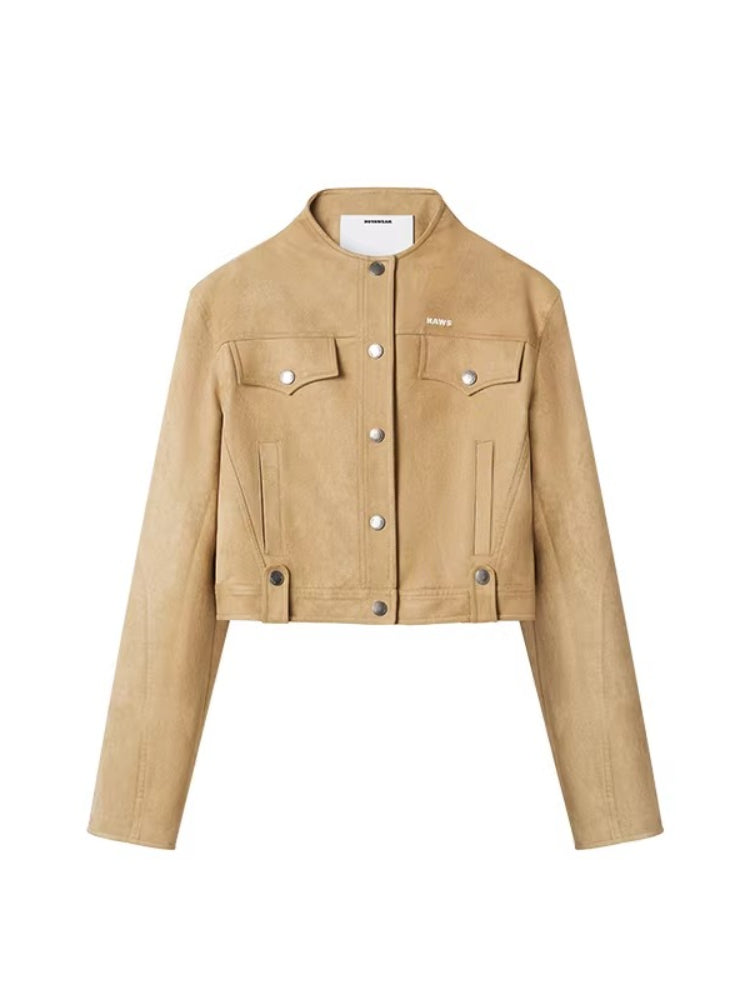 Suede-Touch Short Hunting Jacket