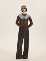 Detachable Overlay Wide Leg Pants