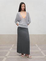 Layered Color Blocking U-Neck Halter Vest