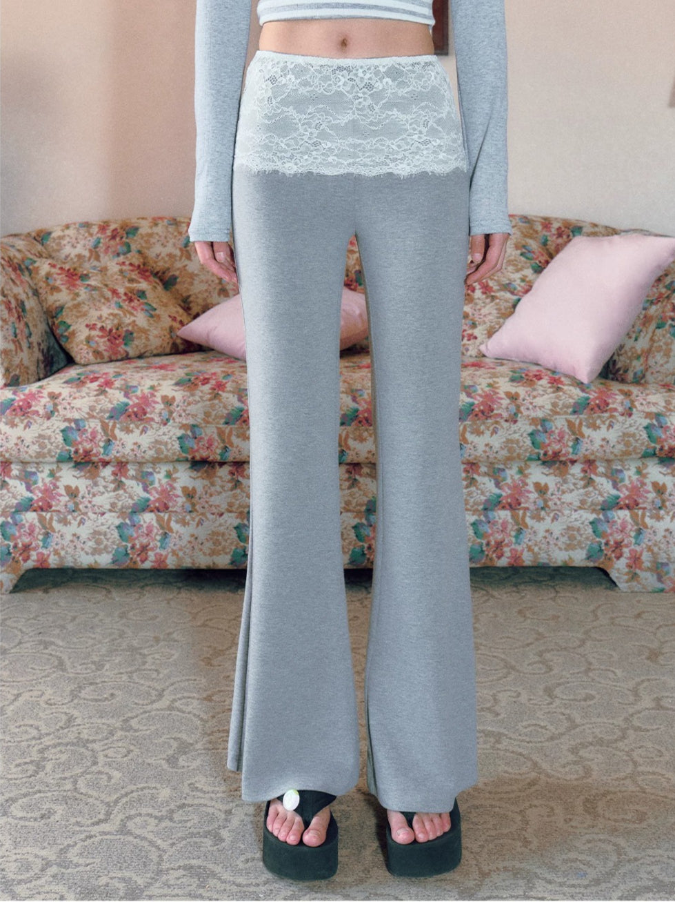 Lace Flare Pants