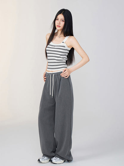 Color-Blocked Striped Knit Vest