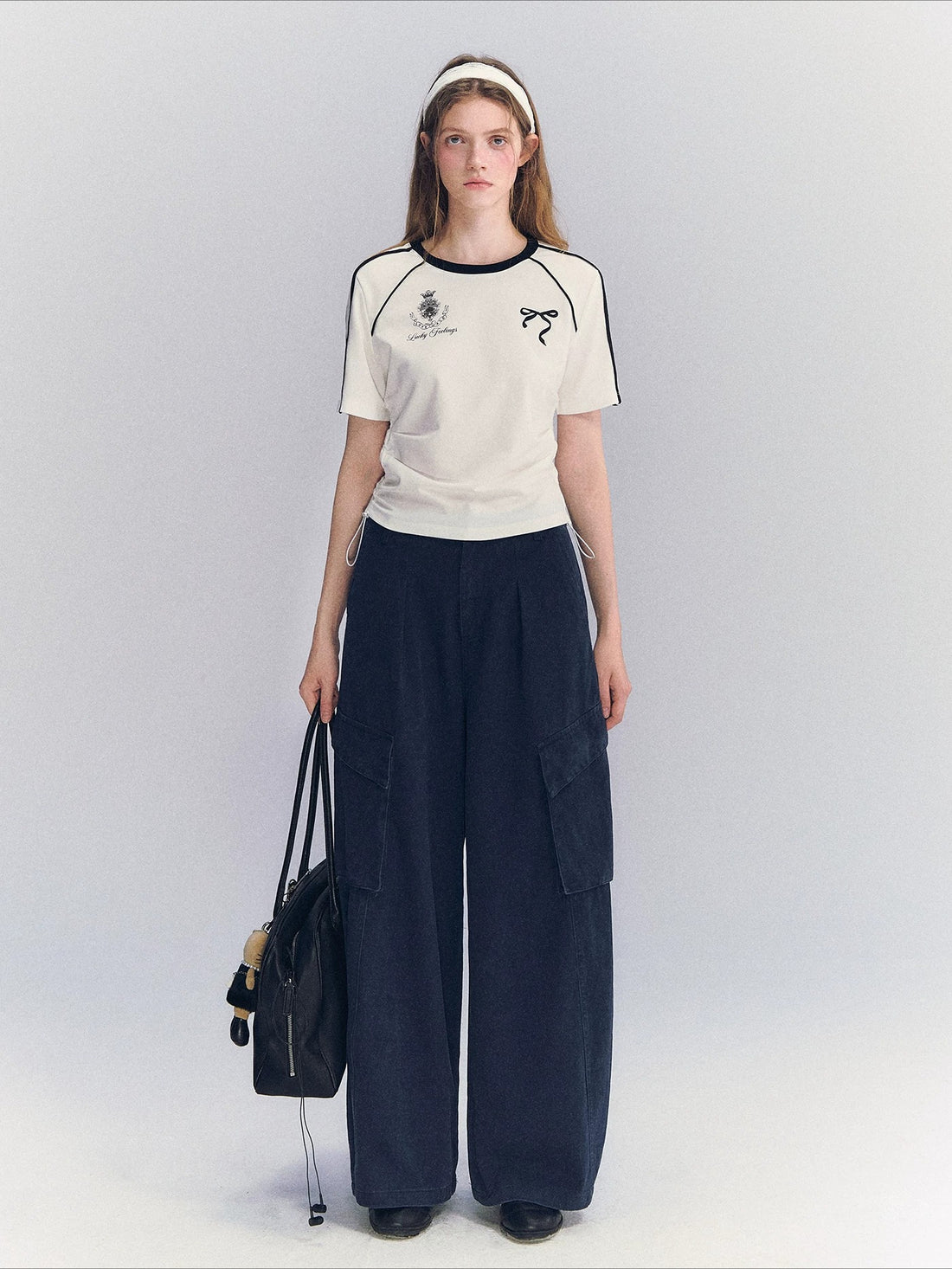 Contrast Drawstring Tee