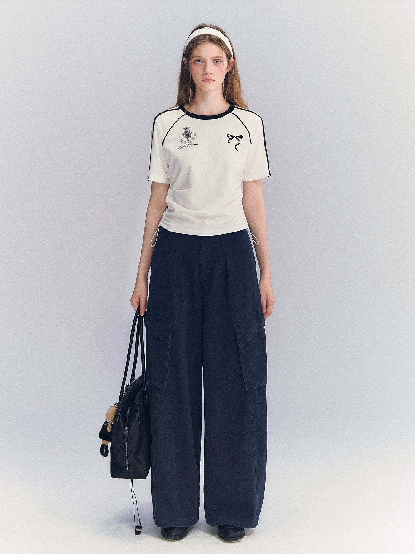 Contrast Drawstring Tee