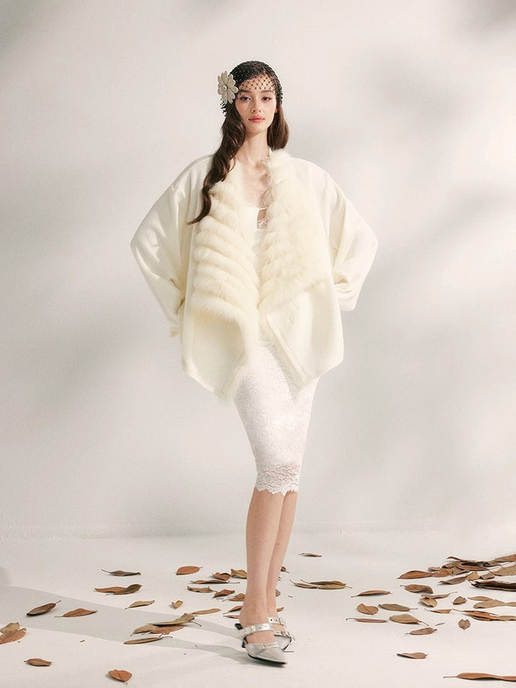 Fox Fur Collar Fur Jacket