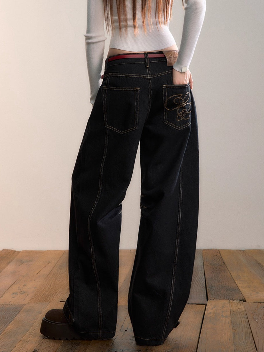 Original Black Straight Jeans