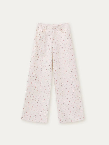 Floral Straight Leg Pants