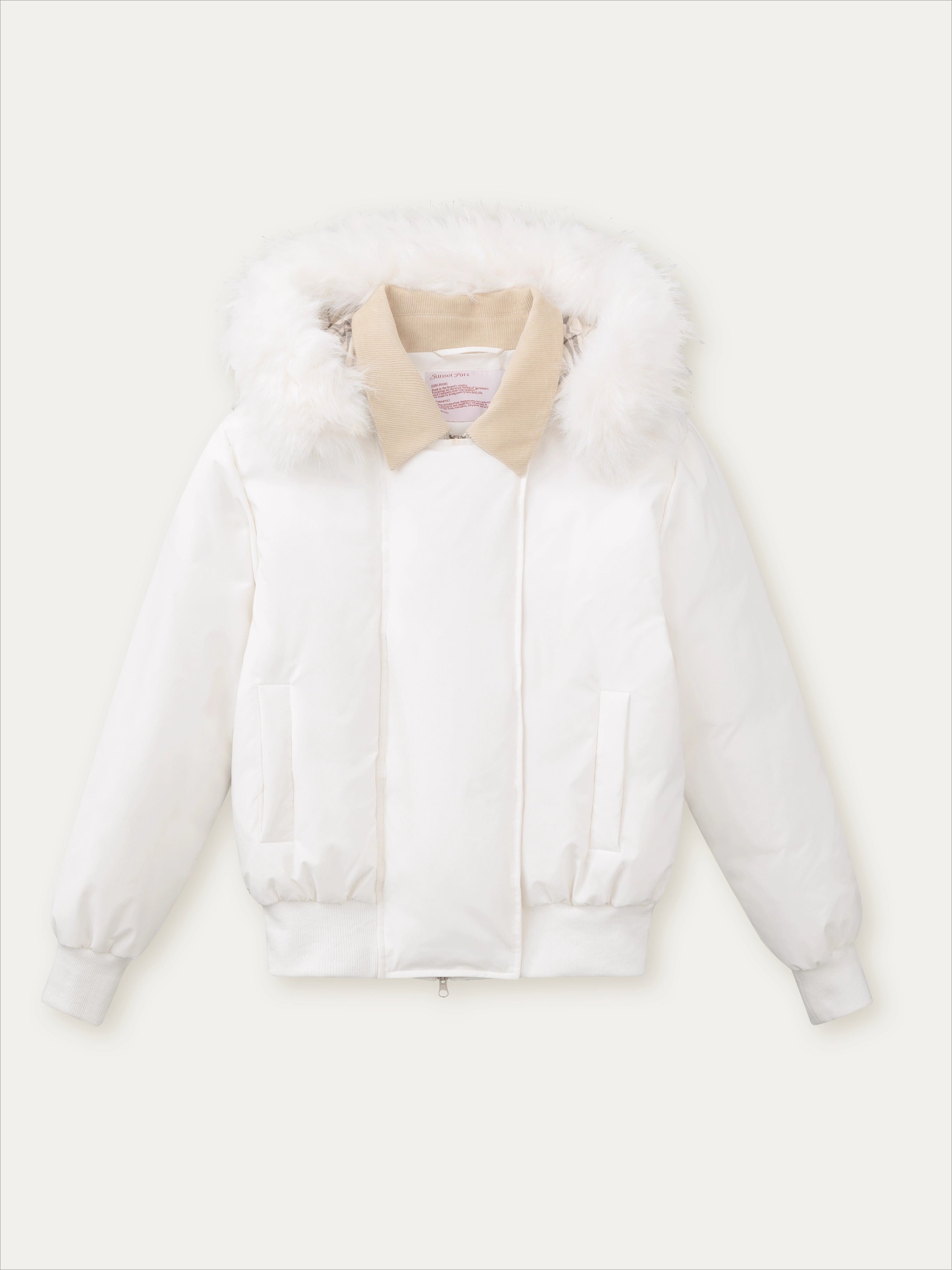 "Snow Envelope" Faux-fur Collar Down Coat