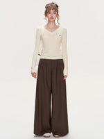 French Wide Leg Pants