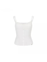 Lace Trim Rib Tank