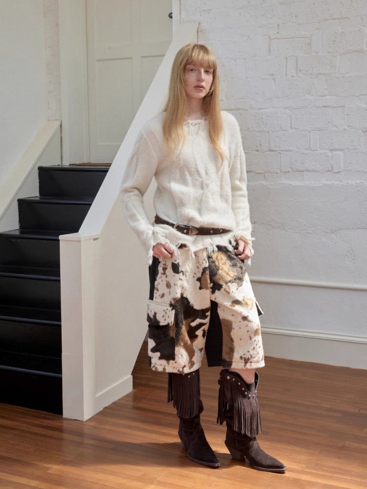 Cable Wool Brushed Sweater