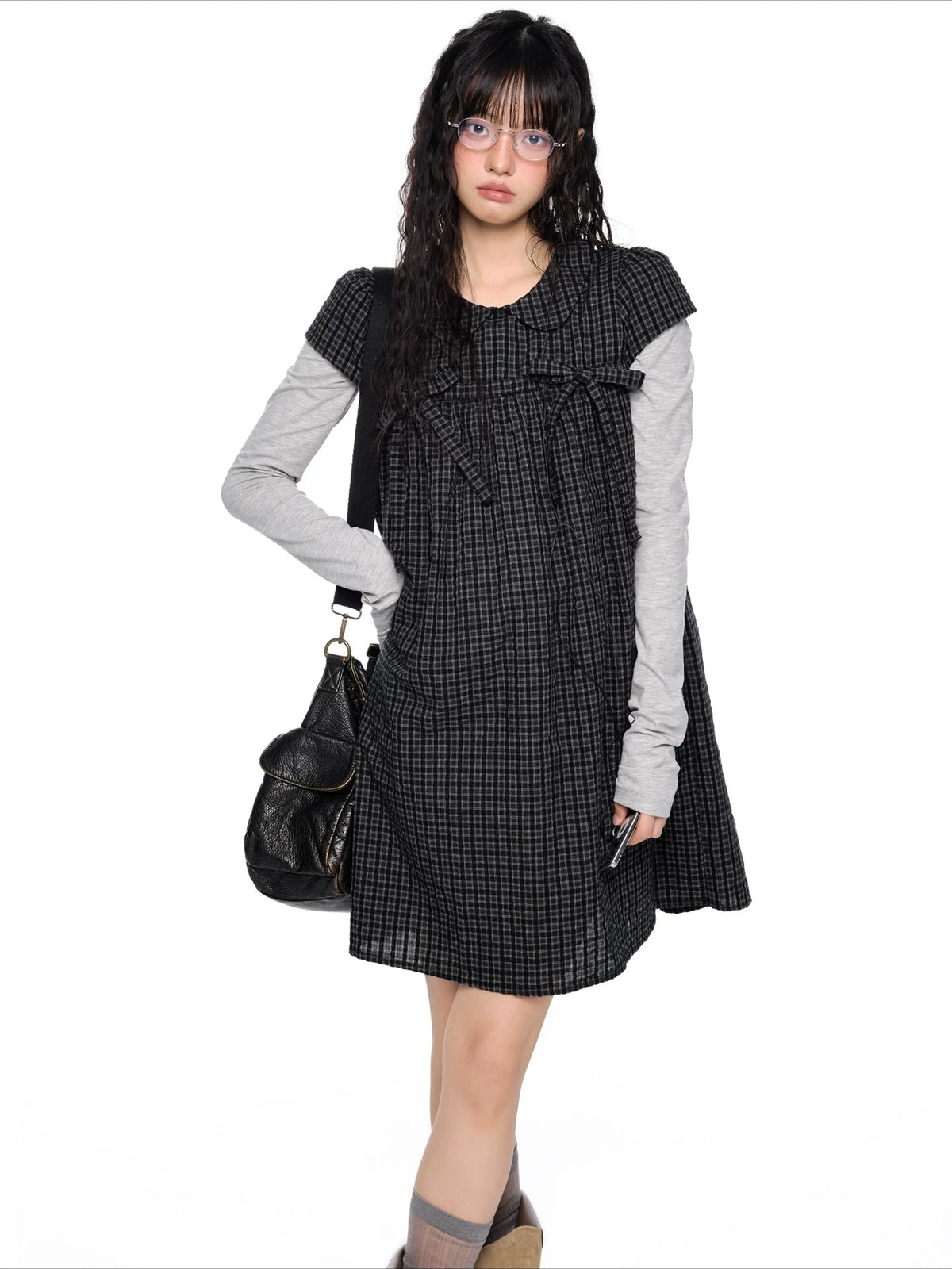 Plaid Peter Pan Dress