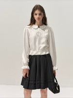 Peter Pan Collar Deer Reversible Shirt