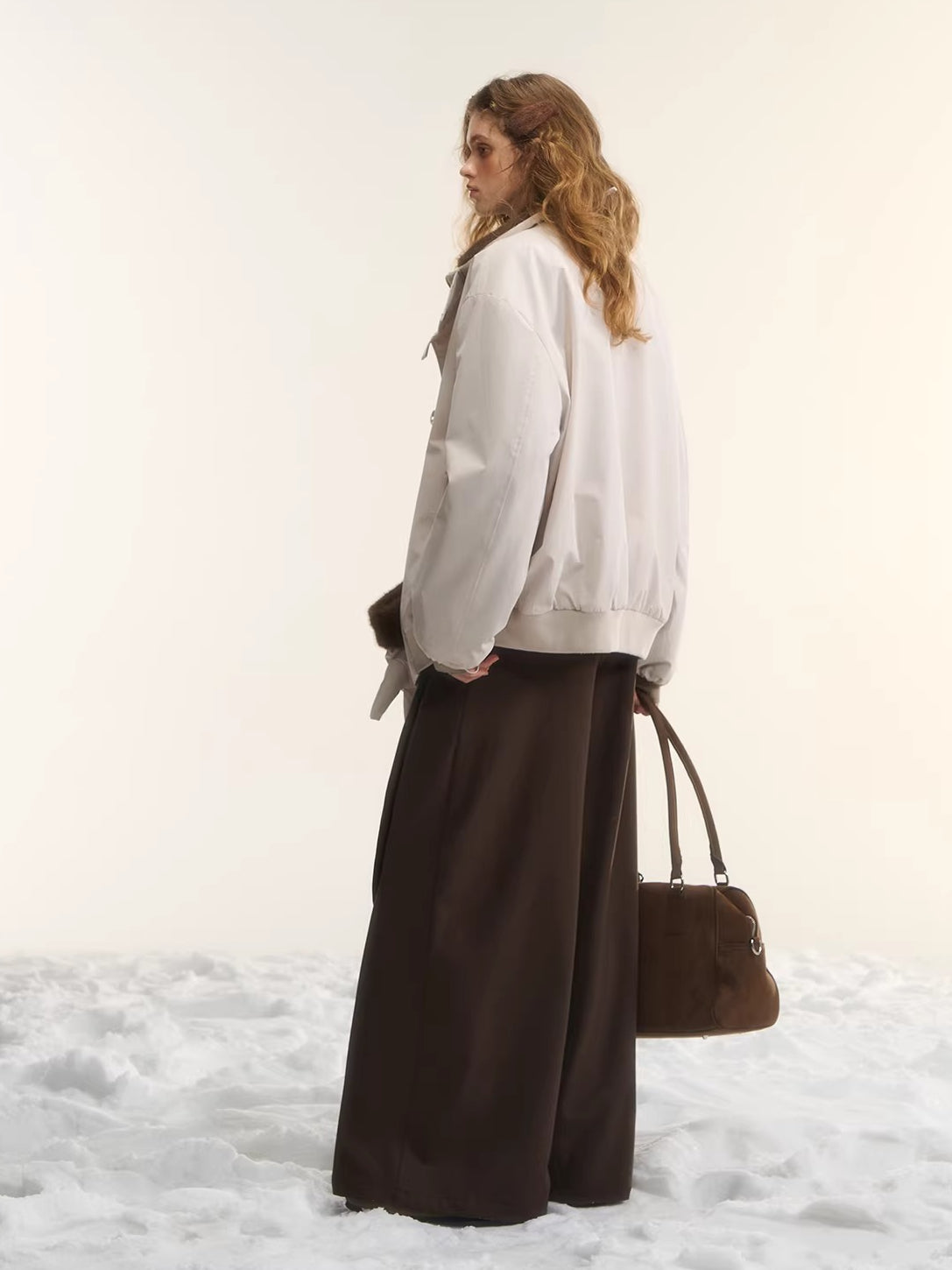 Layered Relaxed Wide Pants