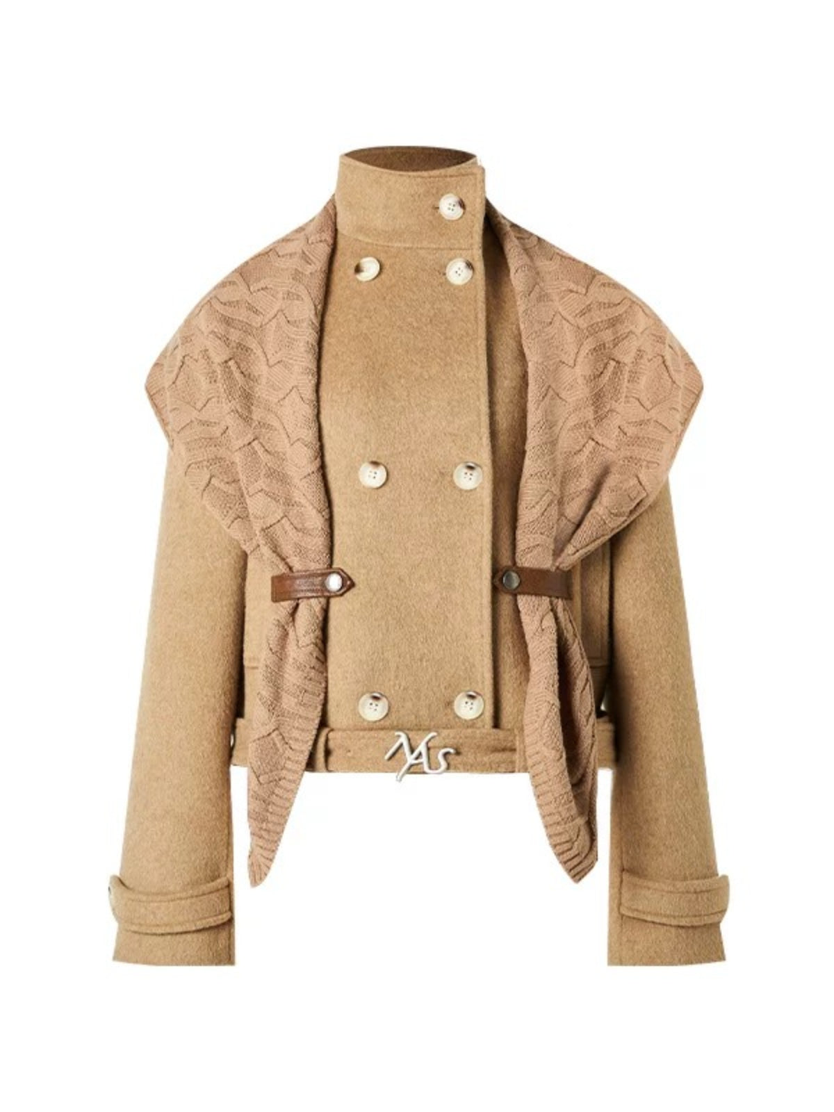 Windsor Wool Cape Knit Jacket