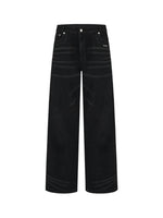 Vintage Low-Waist Loose Straight-Leg Pants