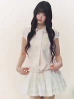Pink Blush Double Button Shirt