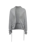 Korean Drawstring Knit Cardigan