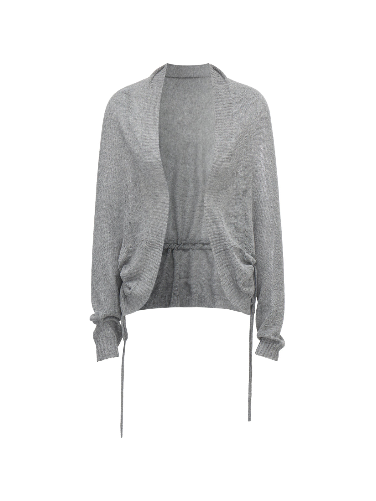 Korean Drawstring Knit Cardigan