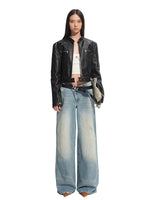 Black Retro Matte Leather Jacket