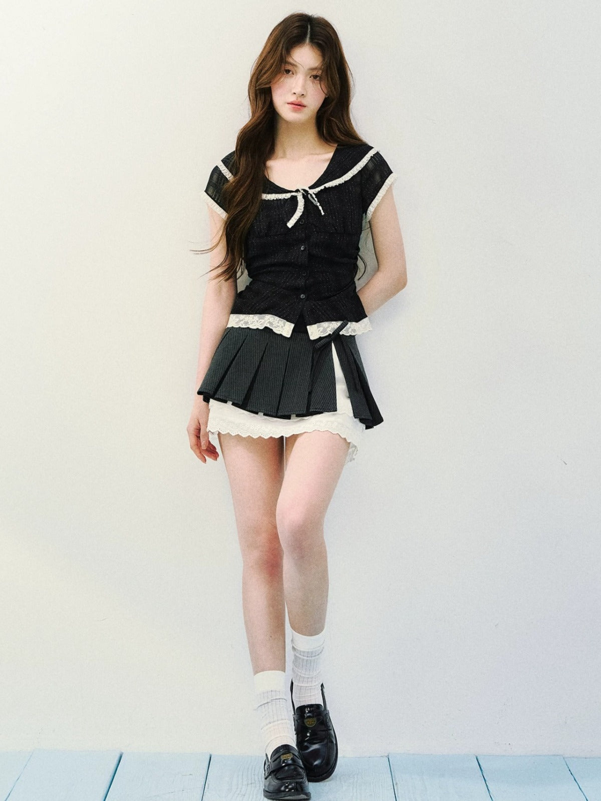 Polka Dot Sailor Blouse