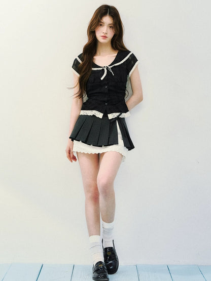 Polka Dot Sailor Blouse