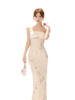 Embroidered Mermaid Maxi Dress