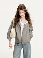 Lace Hooded Zip Jacket