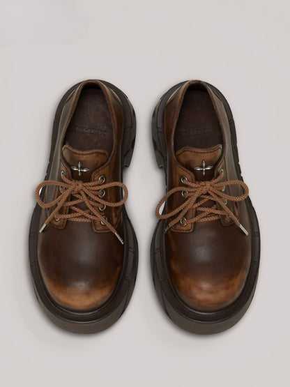 Future Mirage Leather High Heel Derby Snow Mountain