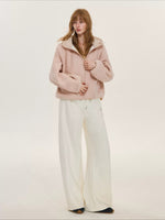 Hooded Fleece Down Vest Two-Piece Set