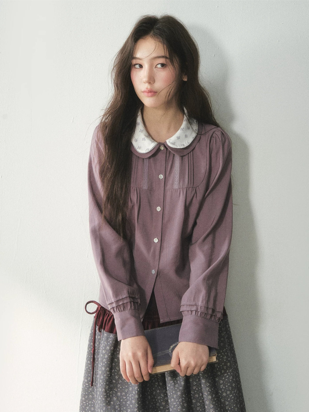 Floral Double Layer Shirt