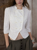 Napoleon Lace Cropped Jacket