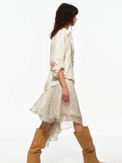 Printed Chiffon Skirt