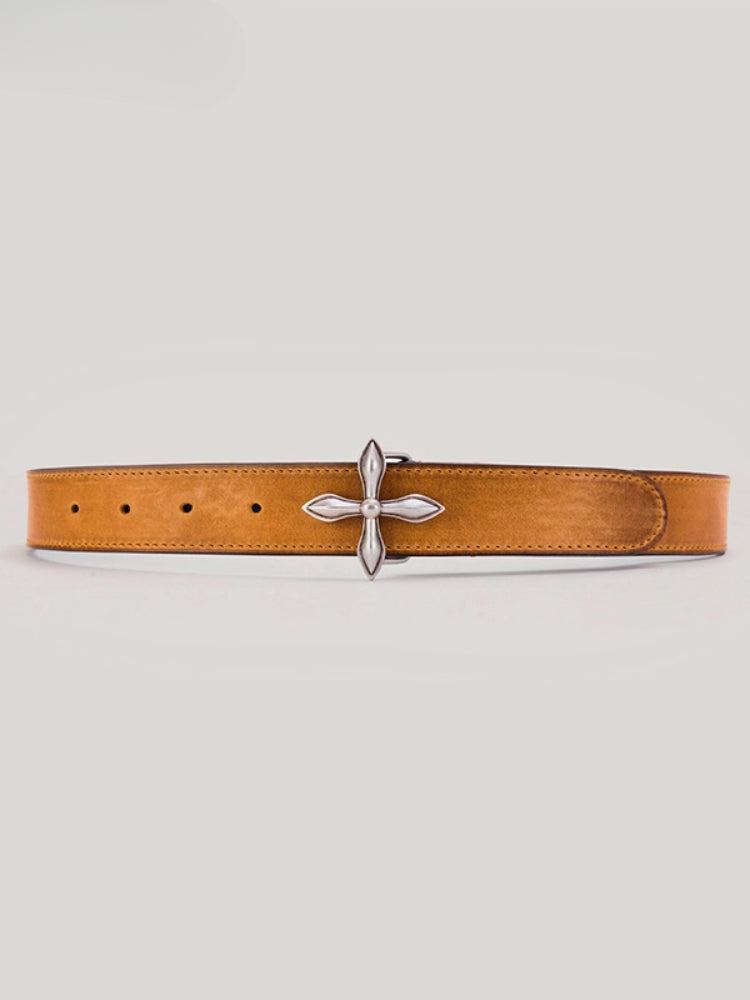 Compass Handcraft Leather Belt