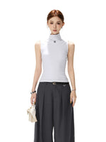 Mock Neck Knit Tank