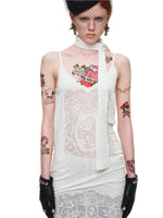 Burnout Lace V-neck Cami Top