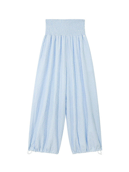 Plaid Lantern Pants