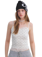 Polka Dot Lace Camisole