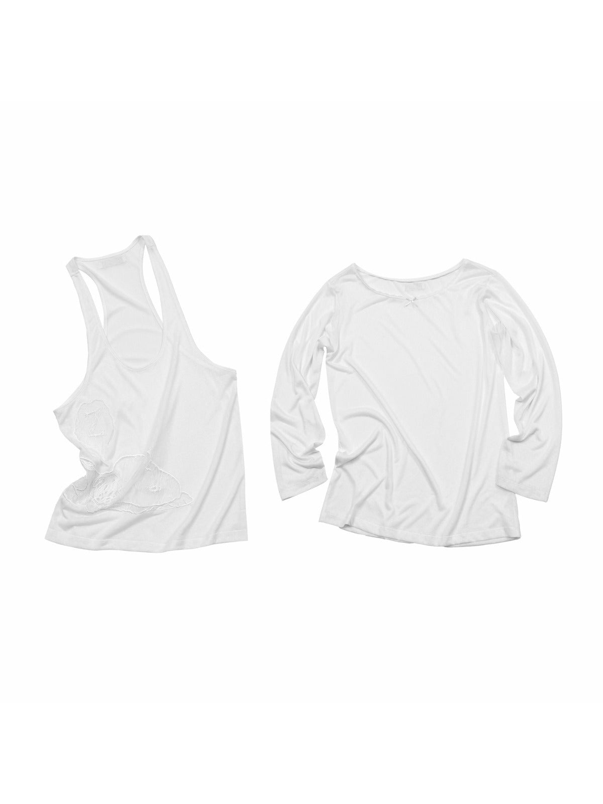 Lace Patch Layered Tee