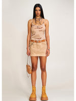 Compass Wild Origin Denim Skirt Sand