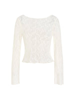 Cashmere Wool Lace Layered Sweater Set
