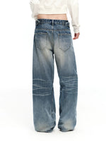 Washed Straight Jeans