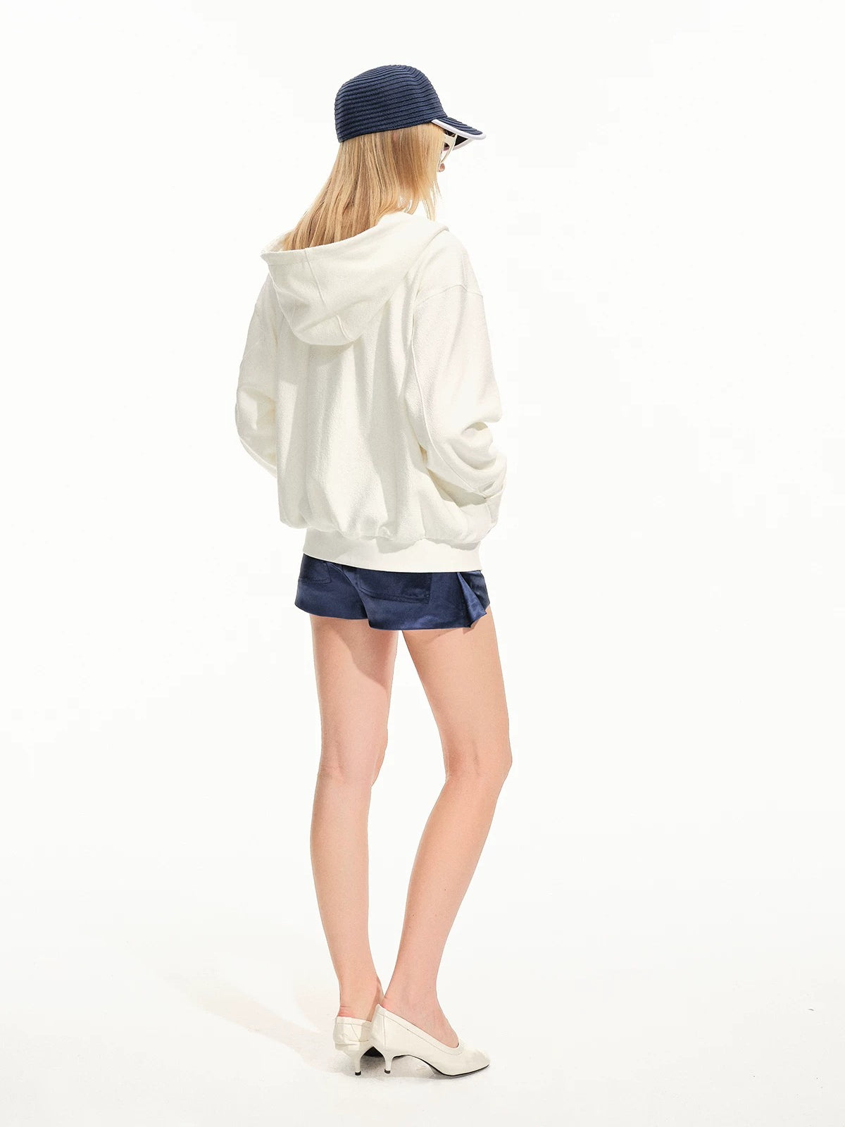 Acetate Low Waist Drawstring Shorts