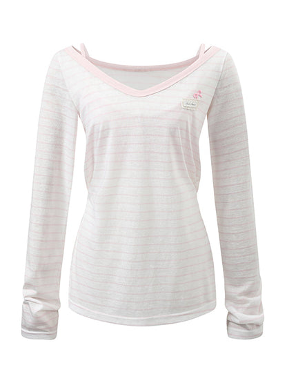 Blue &amp; Pink Striped Cover-Up &amp; Cami Set