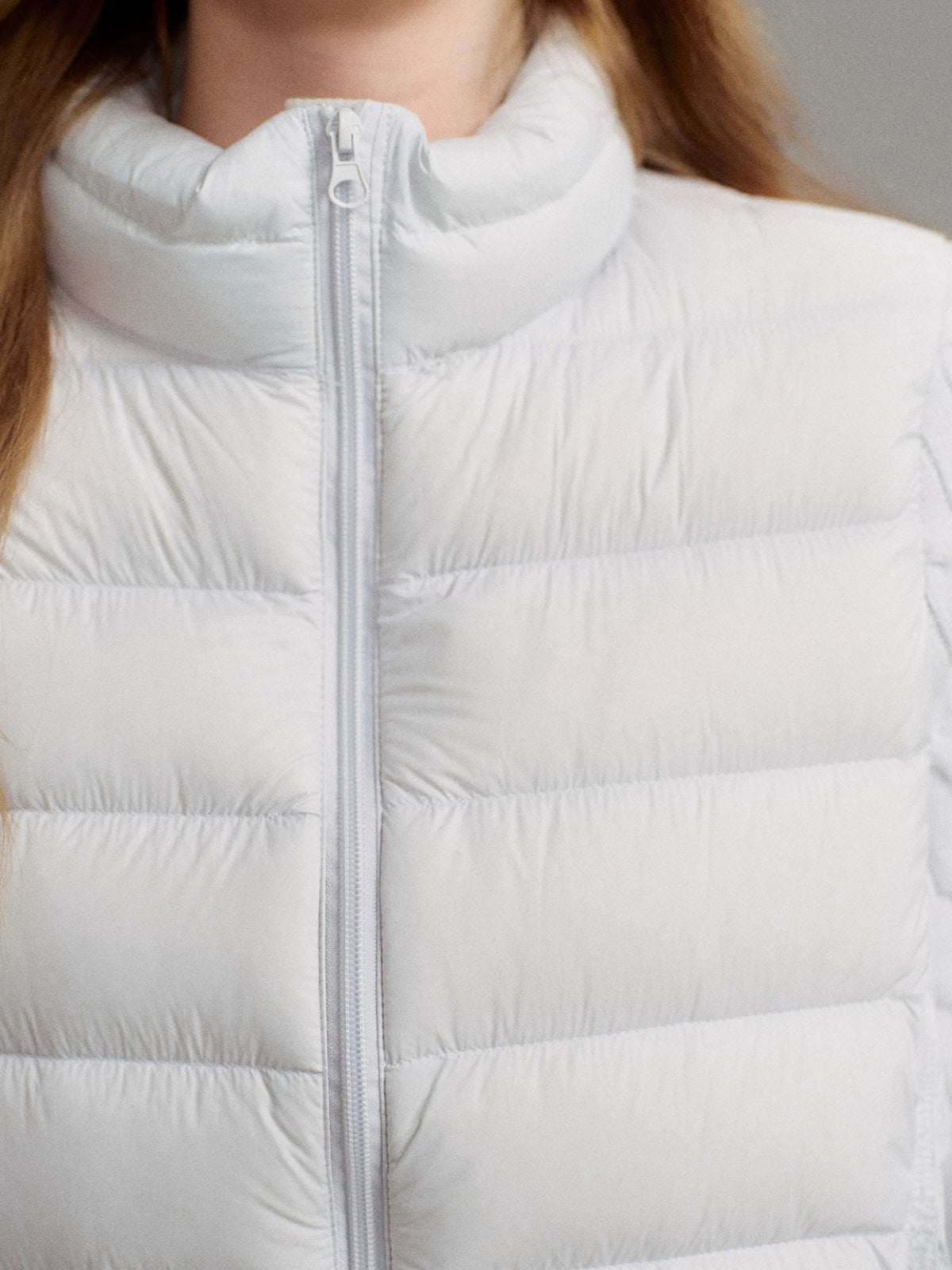 Duck Down Quilted Knit Puffer Jacket