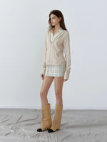 Pink Stripe Layered Jacket