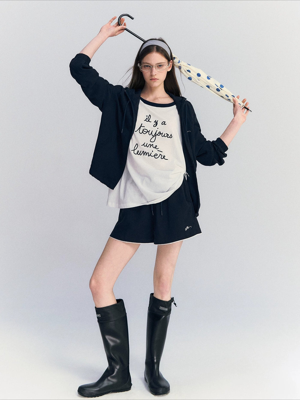 Contrast Letter Tee