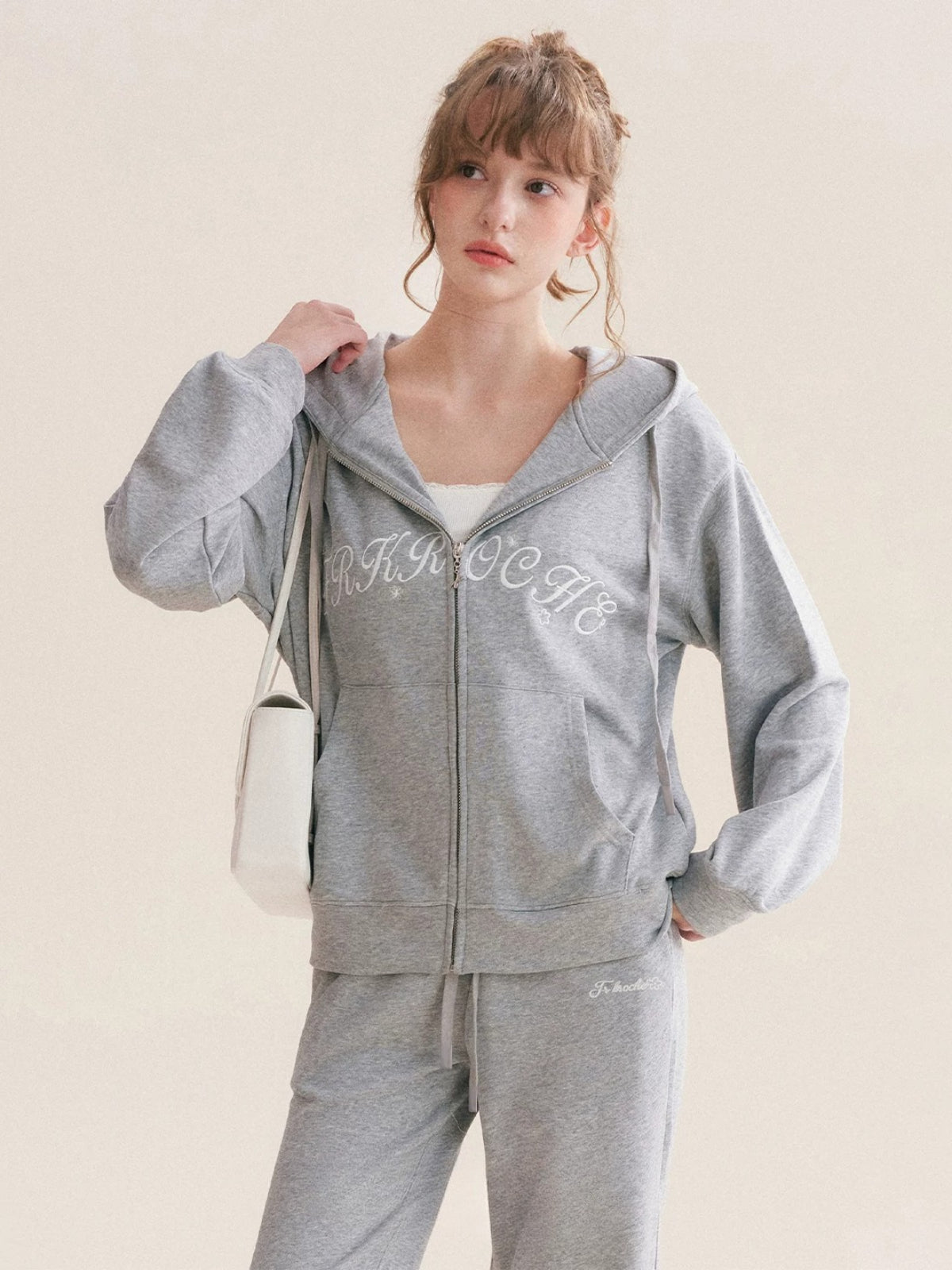 Embroidered Hoodie Set